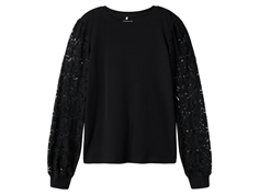 Name It black lace sleeve blouse